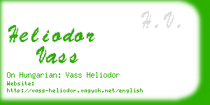 heliodor vass business card